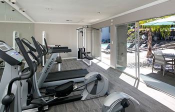 Fitness center at Bayside Apartments in Pinole, CA